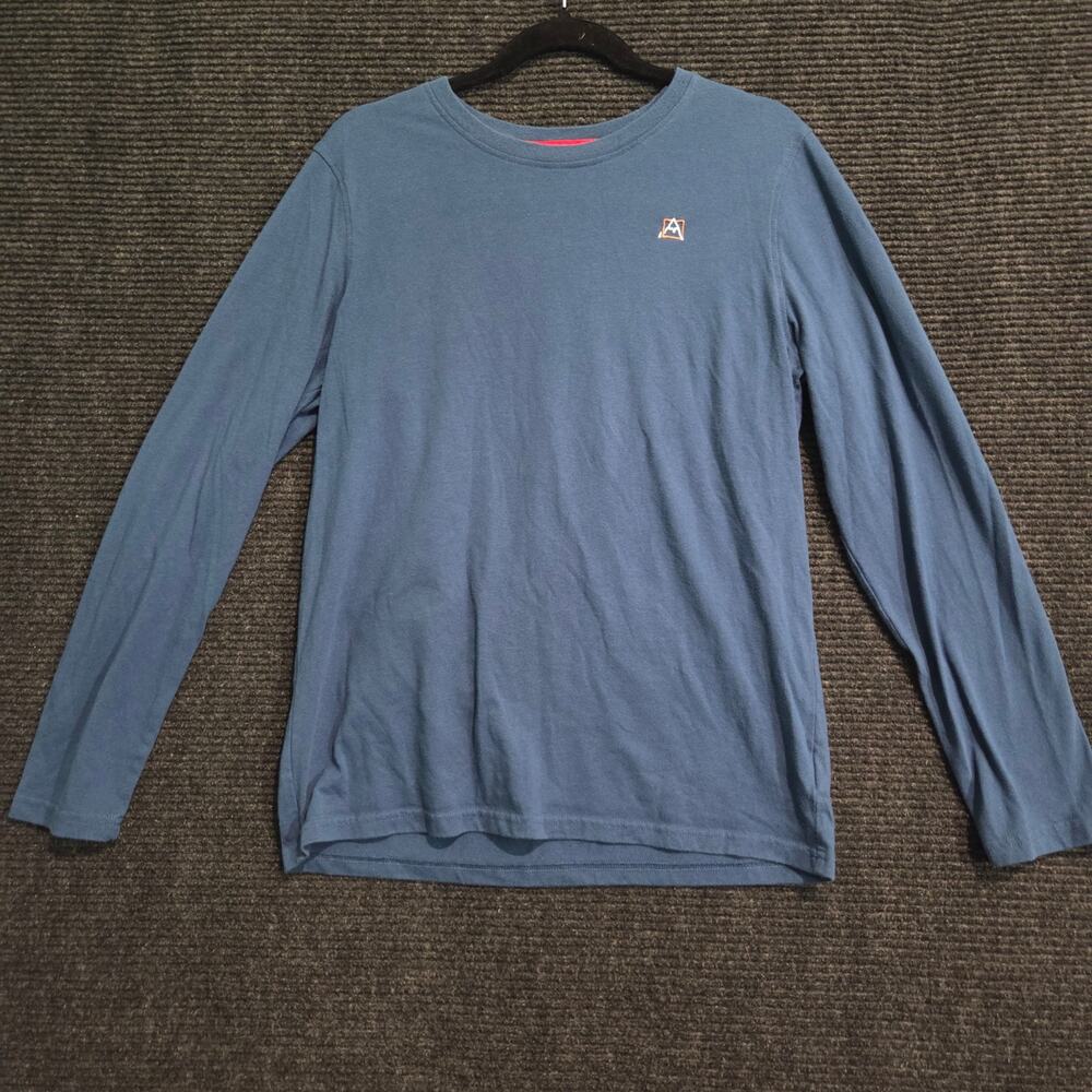 Avalanche Mens Size Medium Blue Long Sleeve Crew Neck Shirt Cotton Blend